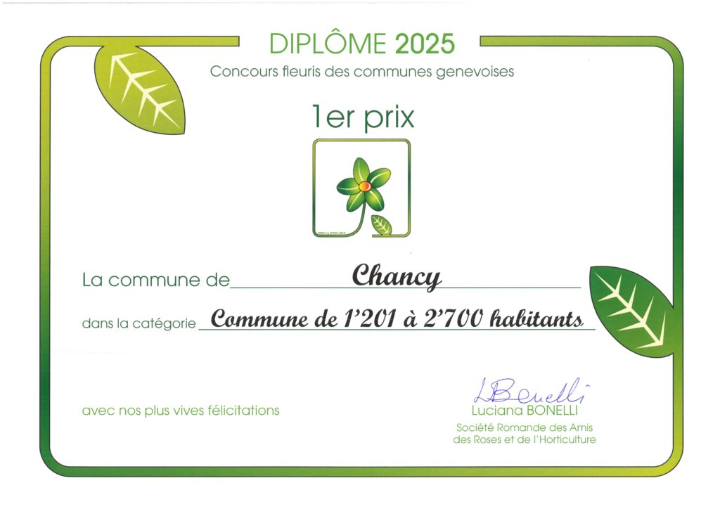 1er prix Communes de 1201 à 2700 hab - 2025